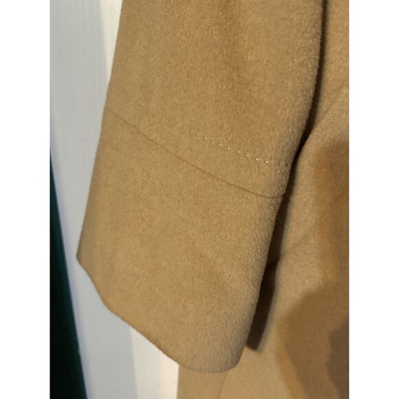 LL Collezioni Italia Womens Camelhair Coat Size 14 Button Front Made In Guatemal - Picture 7 of 8